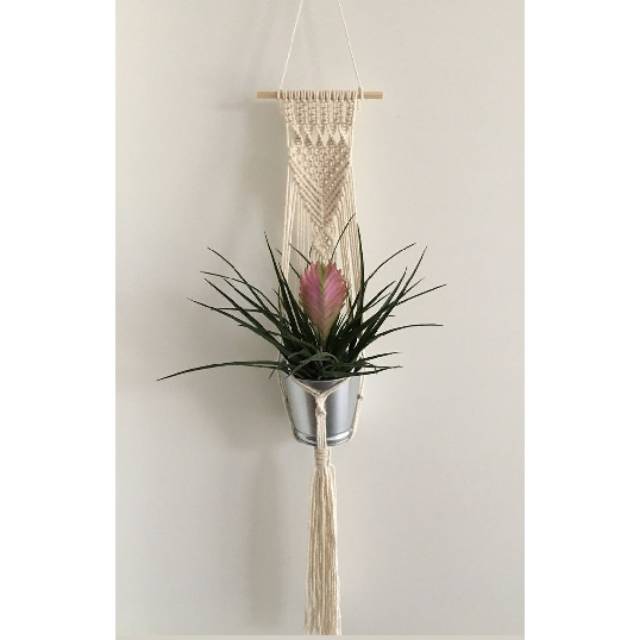 READY STOK) macrame pot gantung/ macrame plant hanger (POT 008)