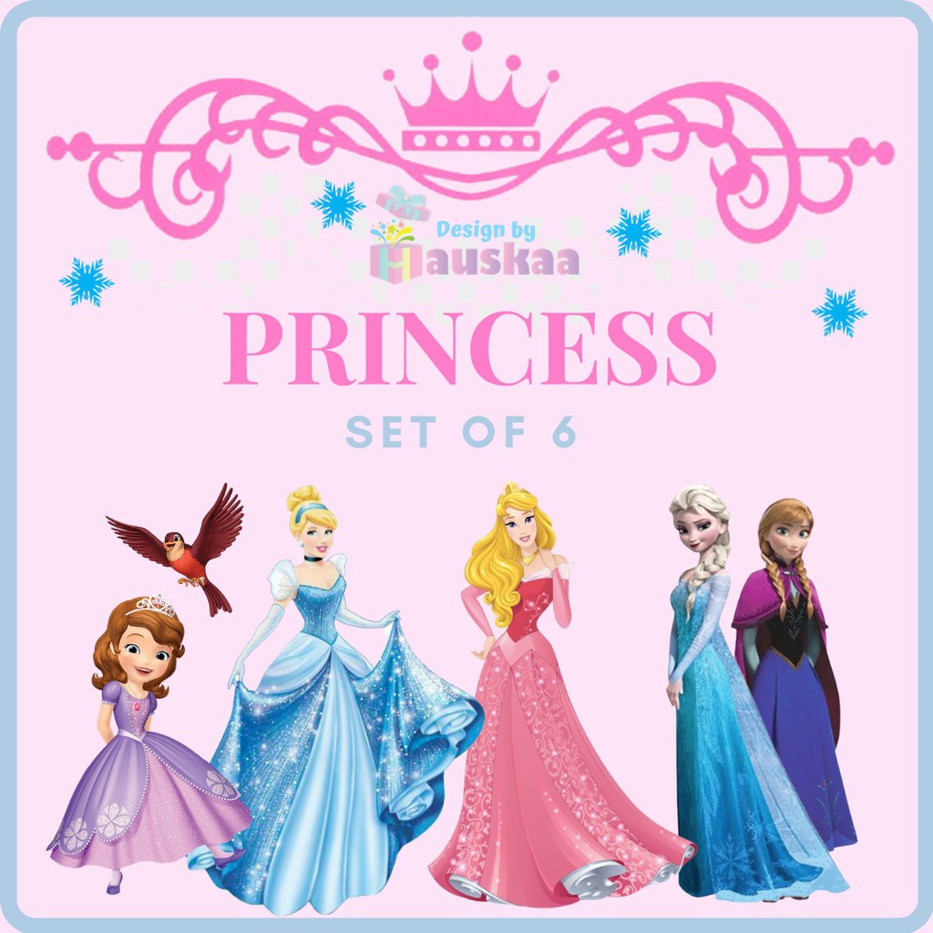 

Gift Box Hampers Hadiah Ulang Tahun Lebaran Natal Anak Karakter Disney Princess Isi 6