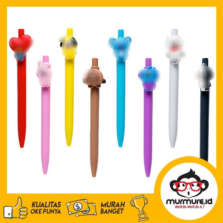 

MURMURE.ID | PULPEN MEKANIK KARAKTER PEN CUTE LUCU KPOP TINTA GEL BLACK 0.38MM PN049