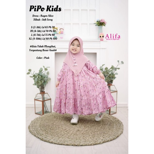 PIPO KIDS GAMIS ANAK Murah MOTIF BUNGA BY ALIFA LUCU AYANA SYARI KIDS PREMIUM MURAH