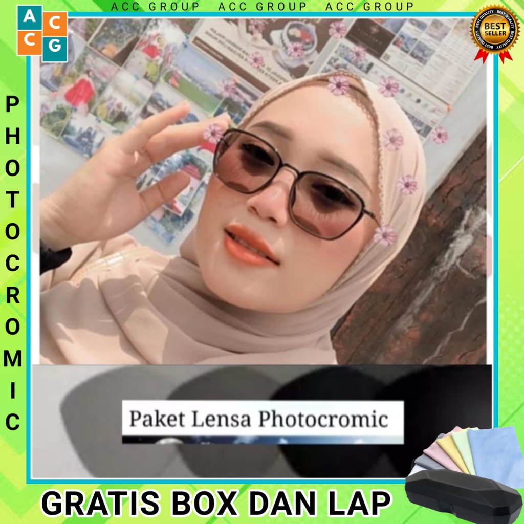 PHOTOCROMIC TERBARU | KACAMATA WANITA | KACAMATA PRIA | KACAMATA MINUS | QUALITY IMPORT