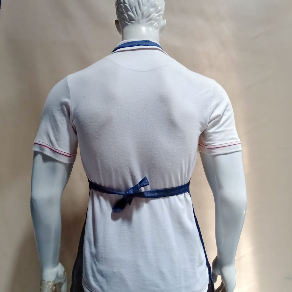 APRON CELEMEK BLUE JEANS KECIL 54 X 72 CM murah dan grosiran