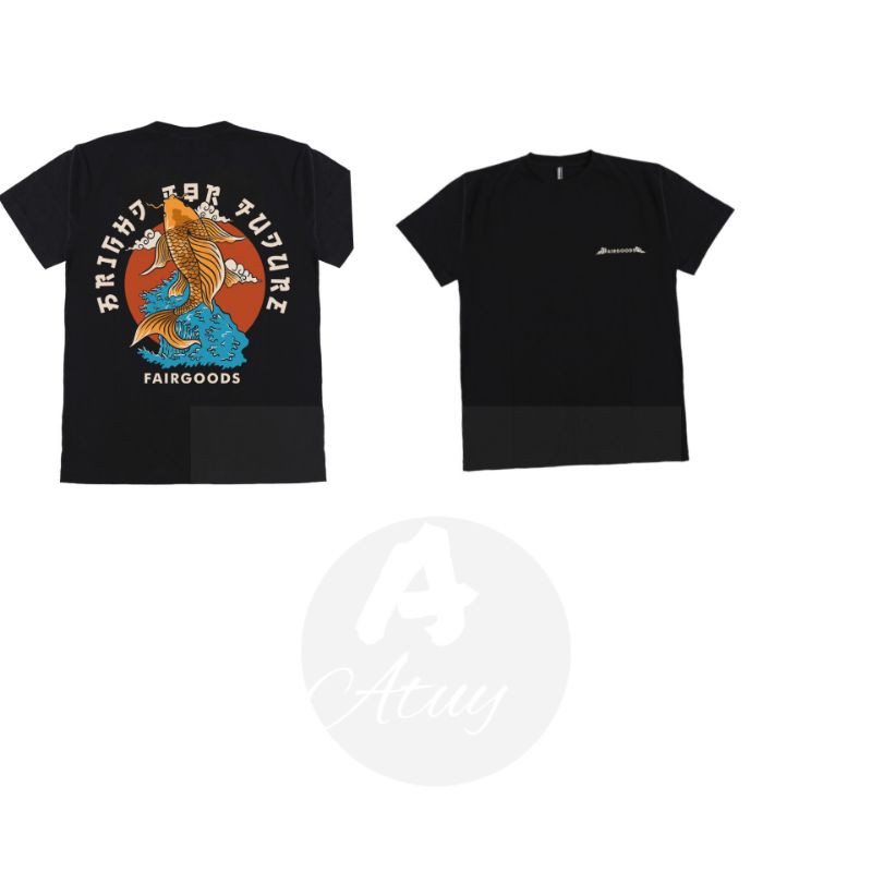 Fairgoods Kaos - Karui Koi - Hitam