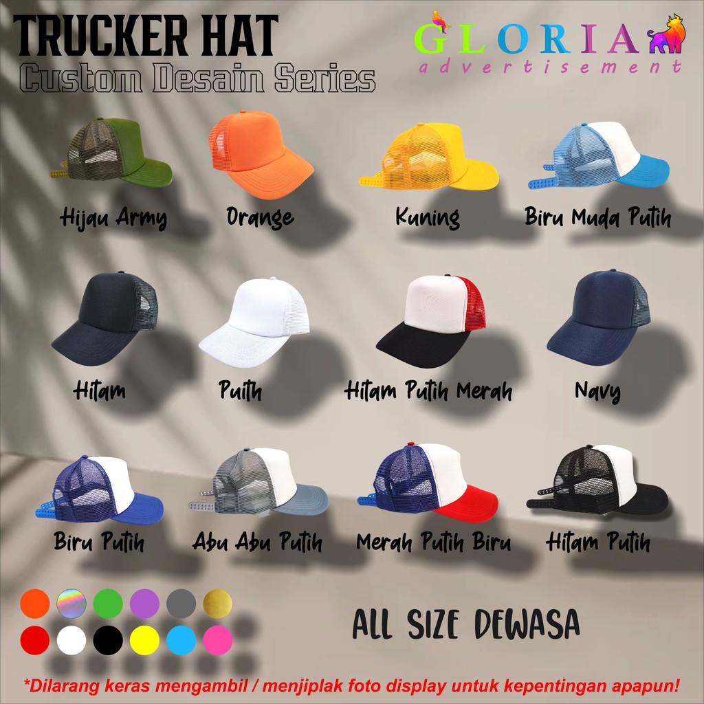 TOPI SICEPAT / TOPI TRUCKER PREMIUM DISTRO