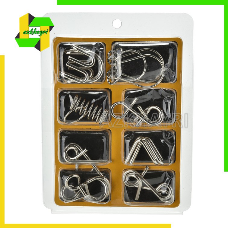 Puzzle Asah Otak Ring Metal untuk Edukasi