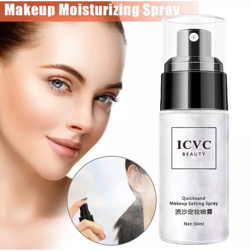 ICVC QUICKSAND MAKEUP SETTING SPRAY UNTUK MENJAGA MAKEUP TAHAN LAMA