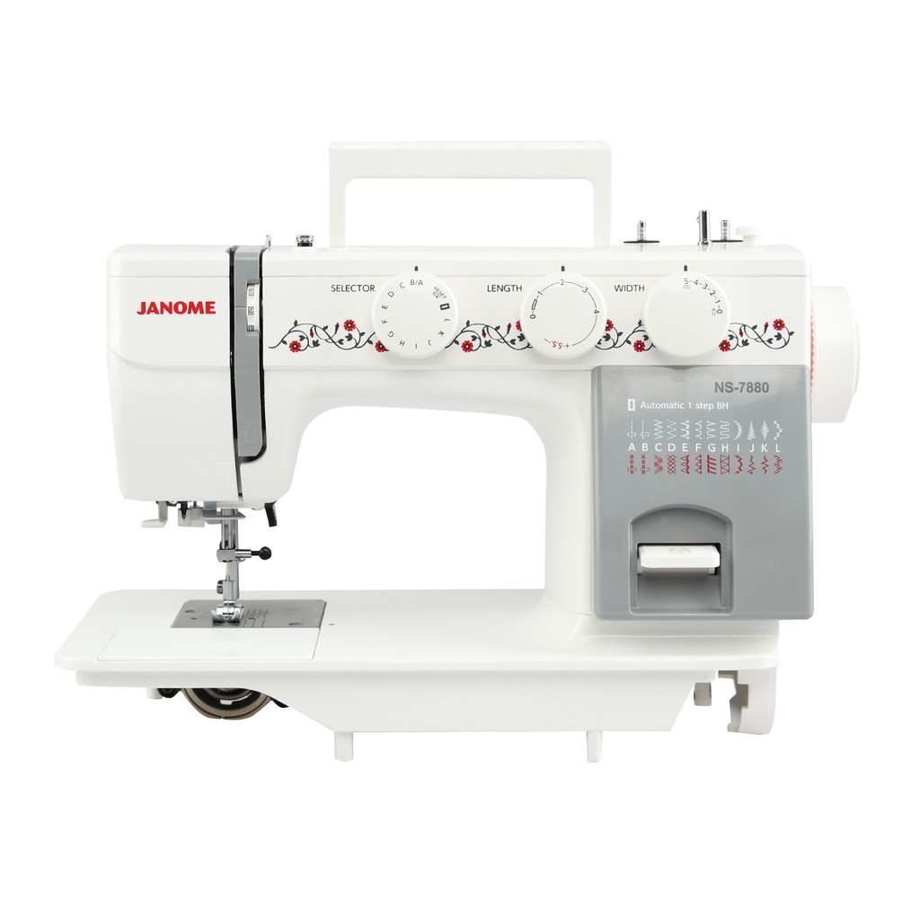 JANOME 7880 Mesin Jahit Semi Portable Body Besi - SISTEM DINAMO LUAR