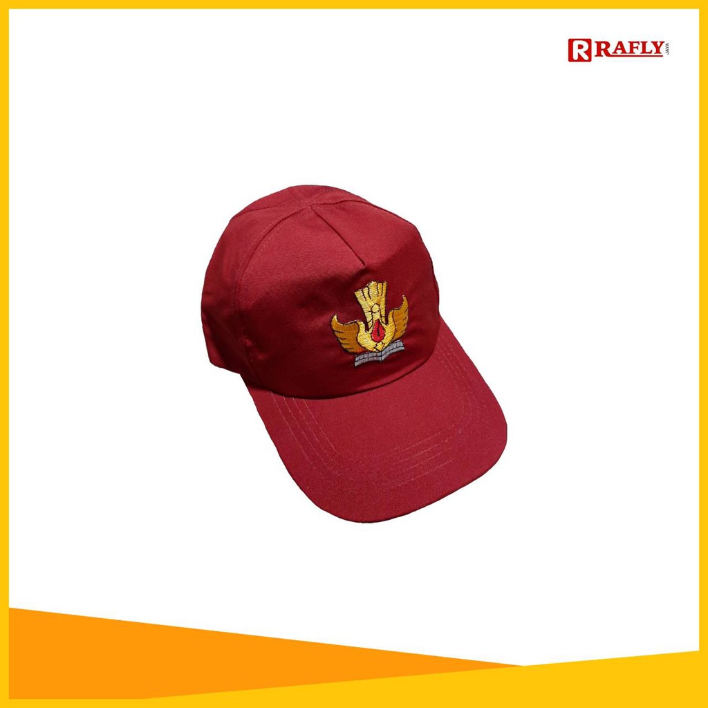 Topi Merah SD - Seragam SD / Rafly Jaya