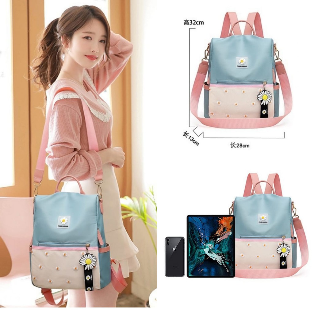 TAS RANSEL IMPORT KOREA WANITA ANTI AIR ARIZA BACKPACK KERJA SEKOLAH ORI BESAR GENDONG PREMIUM BATAM