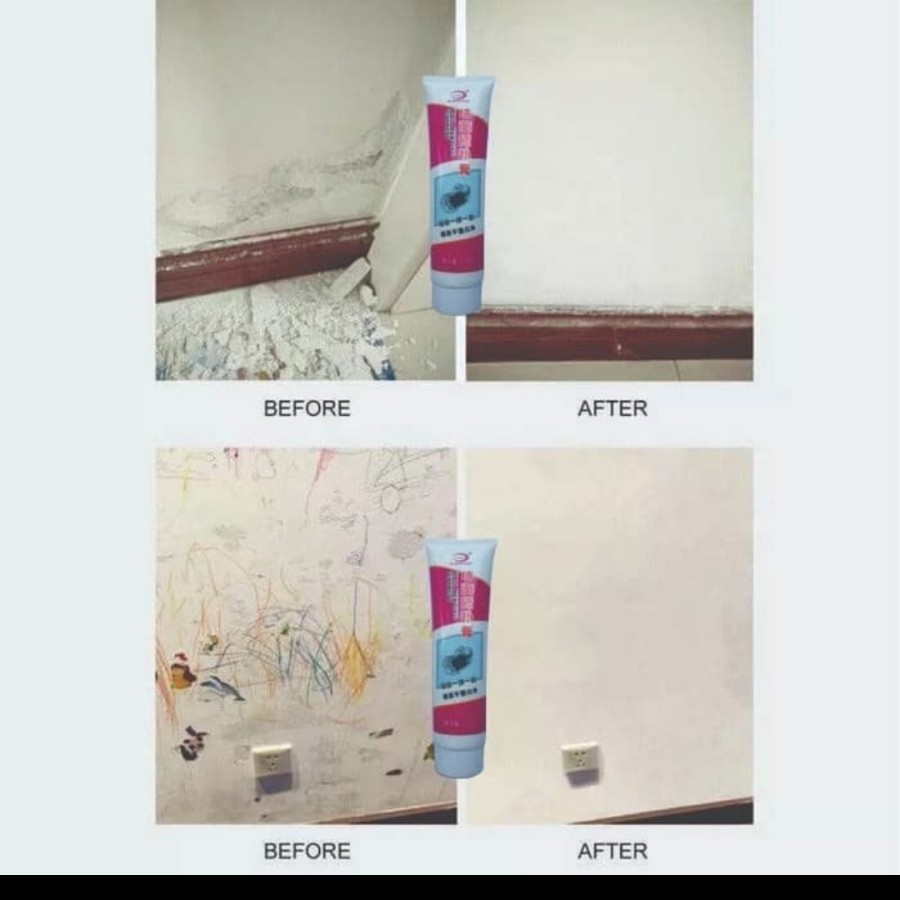 Dempul tembok instan magic wall repair cream interior dinding rumah on