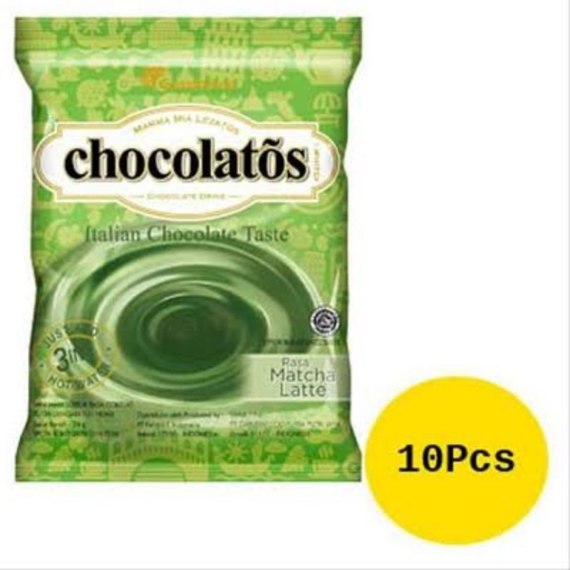 

Chocolatos Matcha Late Italian Chocolate Taste 1 renteng