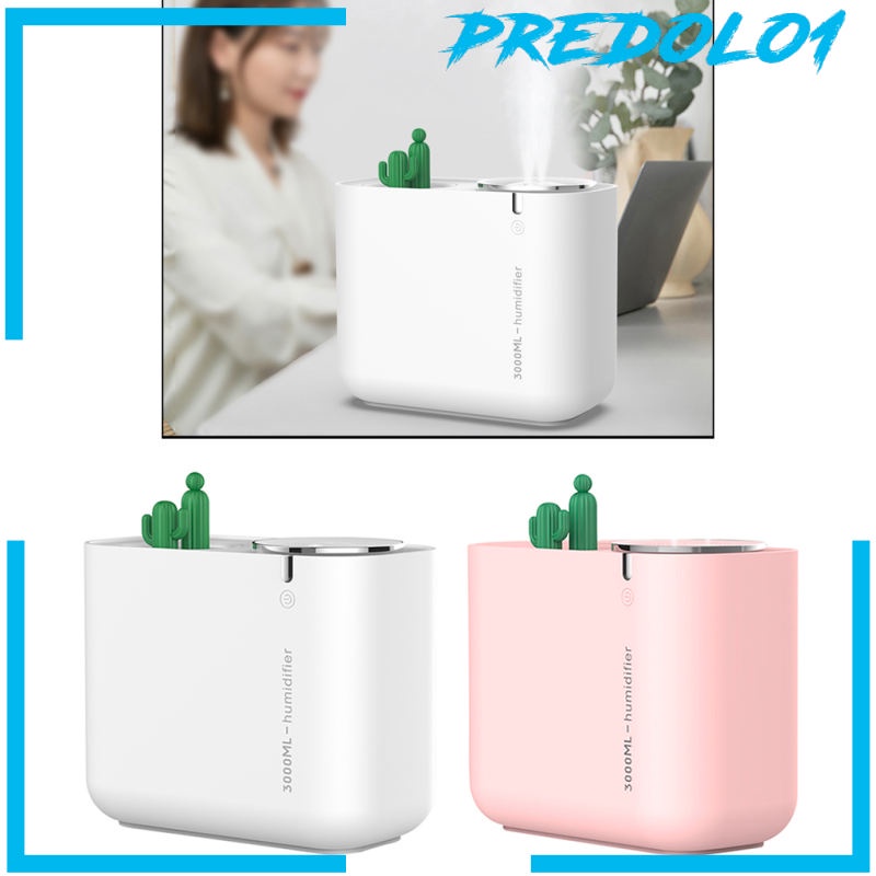 [PREDOLO1] 3000ML Ultrasonic Essential Oil Humidifier Diffuser Air Purifier Pink