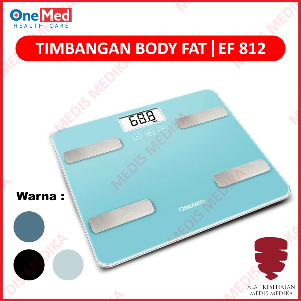 Timbangan Lemak Digital EF812 Onemed Alat Bantu Ukur Berat Badan Tubuh Monitor EF 812