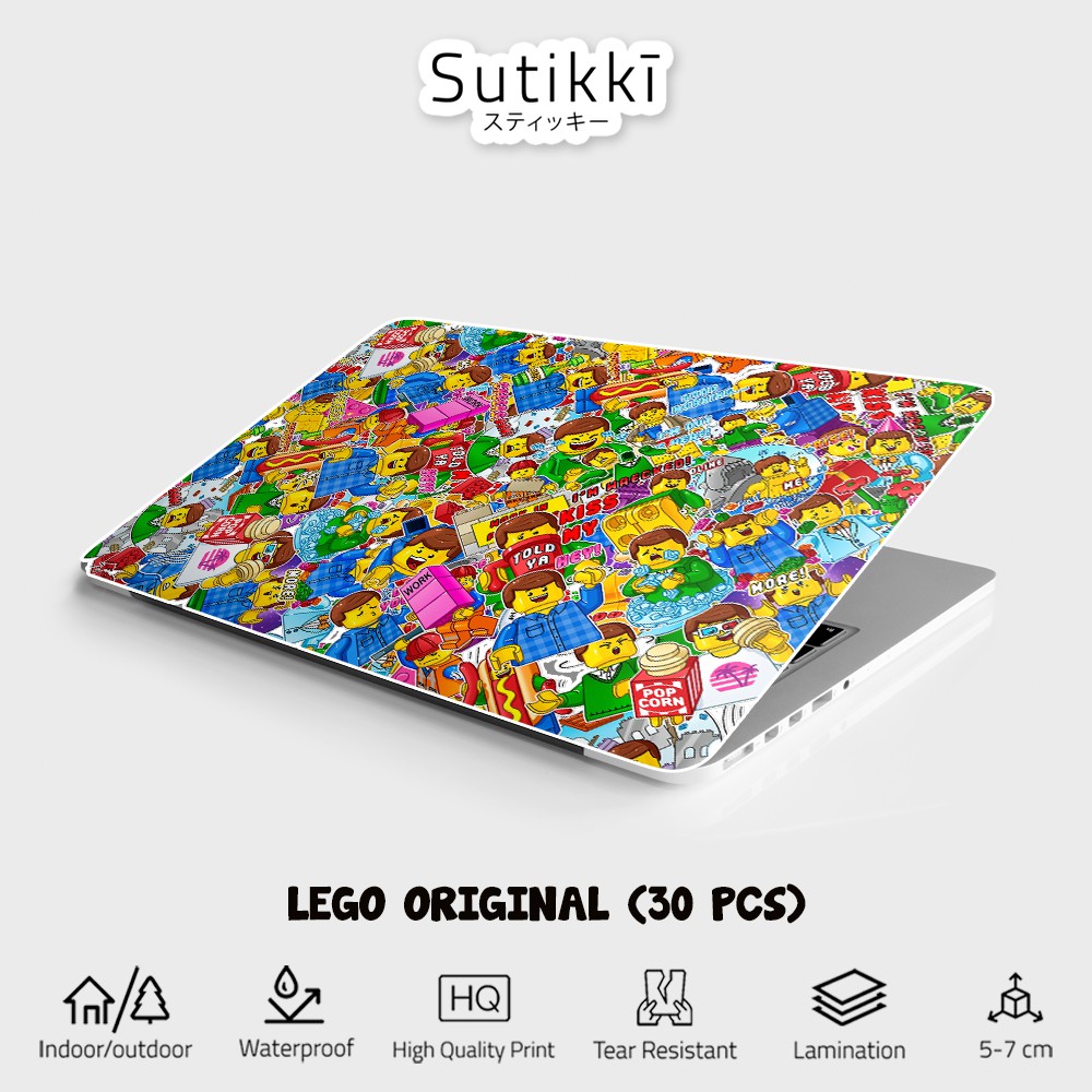 Sutikki | Sticker Pack Lego Original Originals Origin Character Stiker Laptop Vinyl Tumbler Sepeda