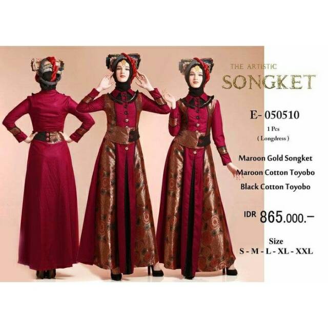 GAMIS ESME EDISI SONGKET DISKON 40%