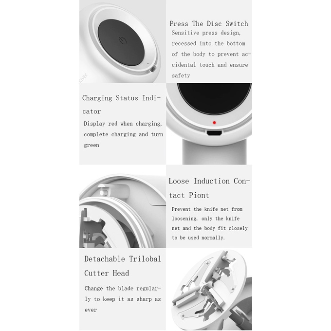 Portable Handheld Lint Remover DEM-MQ800/810 - Penghilang Pemotong Serat Kain Pakaian Praktis Mudah Cepat