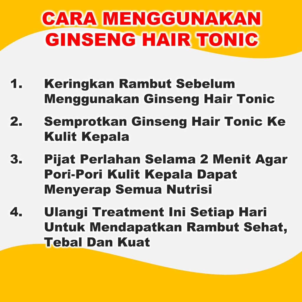 Perawatan Rontok Parah Dan Ketombe Penyubur Rambut Ginseng Ampuh BPOM B3P