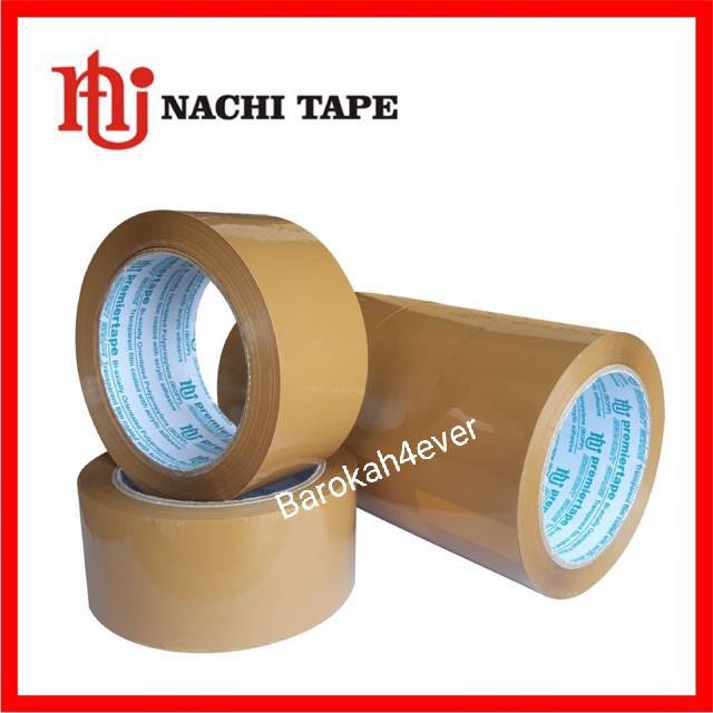 Lakban NACHI PREMIERTAPE BENING / COKLAT 48mm 100 Yard