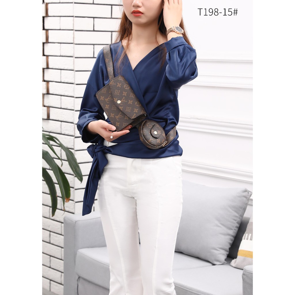 CK01 LV BUMBAG MONOGRAM PLATINUM WITH BOX T198-15 TAS WANITA TAS IMPOR