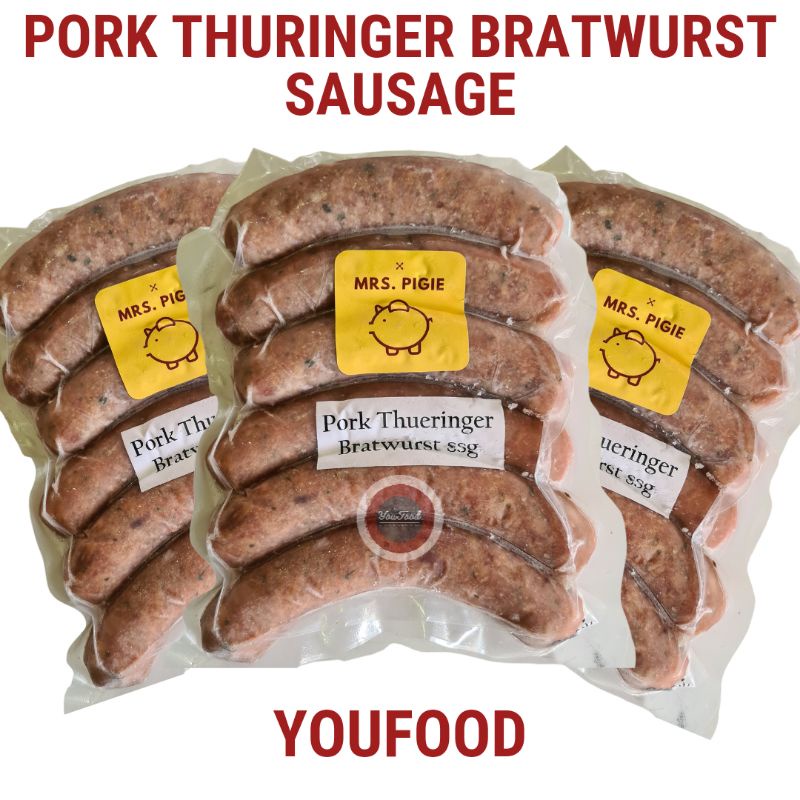 

Sosis Babi Bratwurst Thuringer - Sosis Usus Babi 500gr