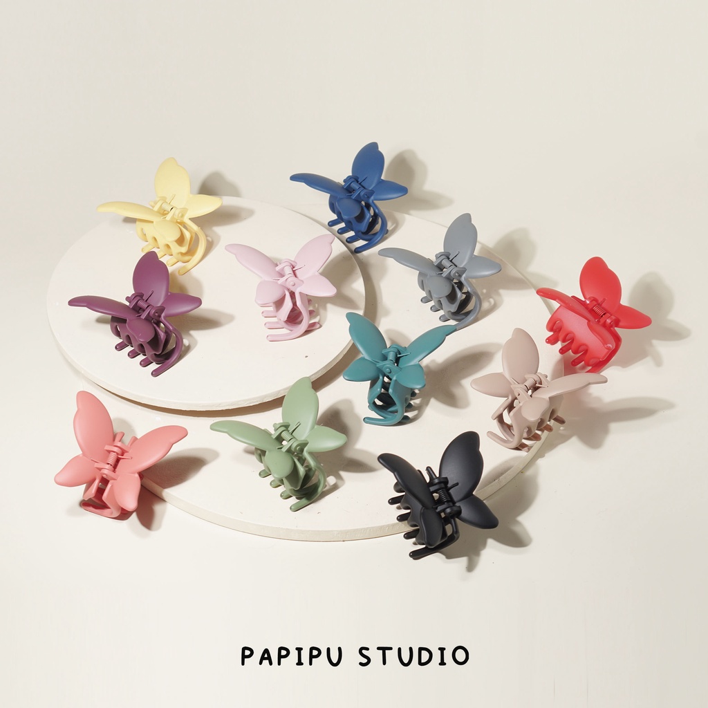 Papipustudio - Jepit rambut korea claw clip Butterfly