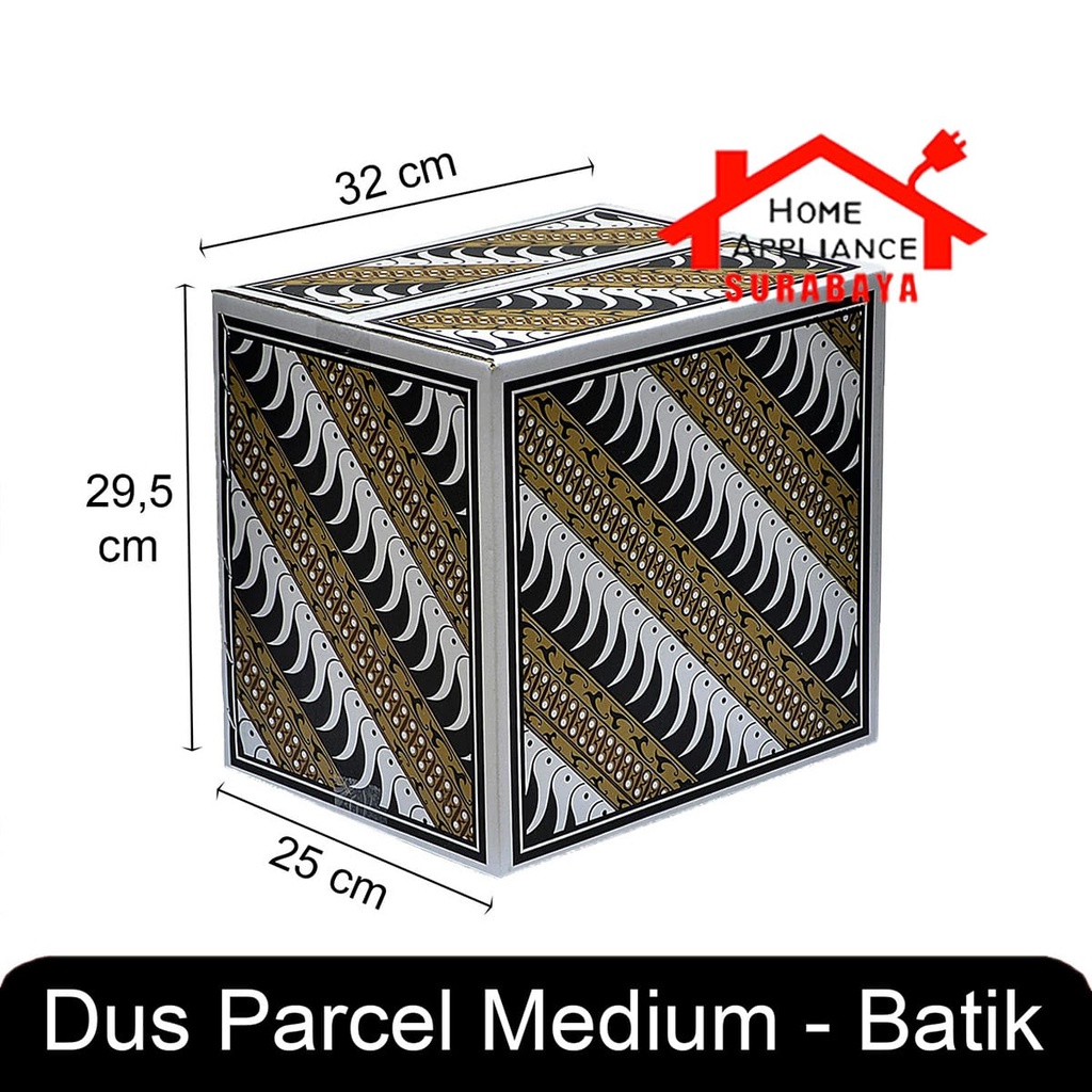 Kardus Dus -Box Sembako Parcel Lebaran - Natal Motif Idul Fitri - Batik - Ikan