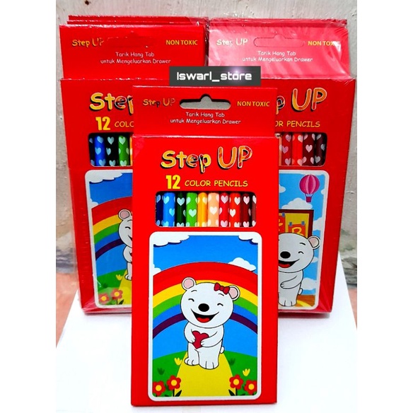 

Pensil warna ukuran panjang step Up
