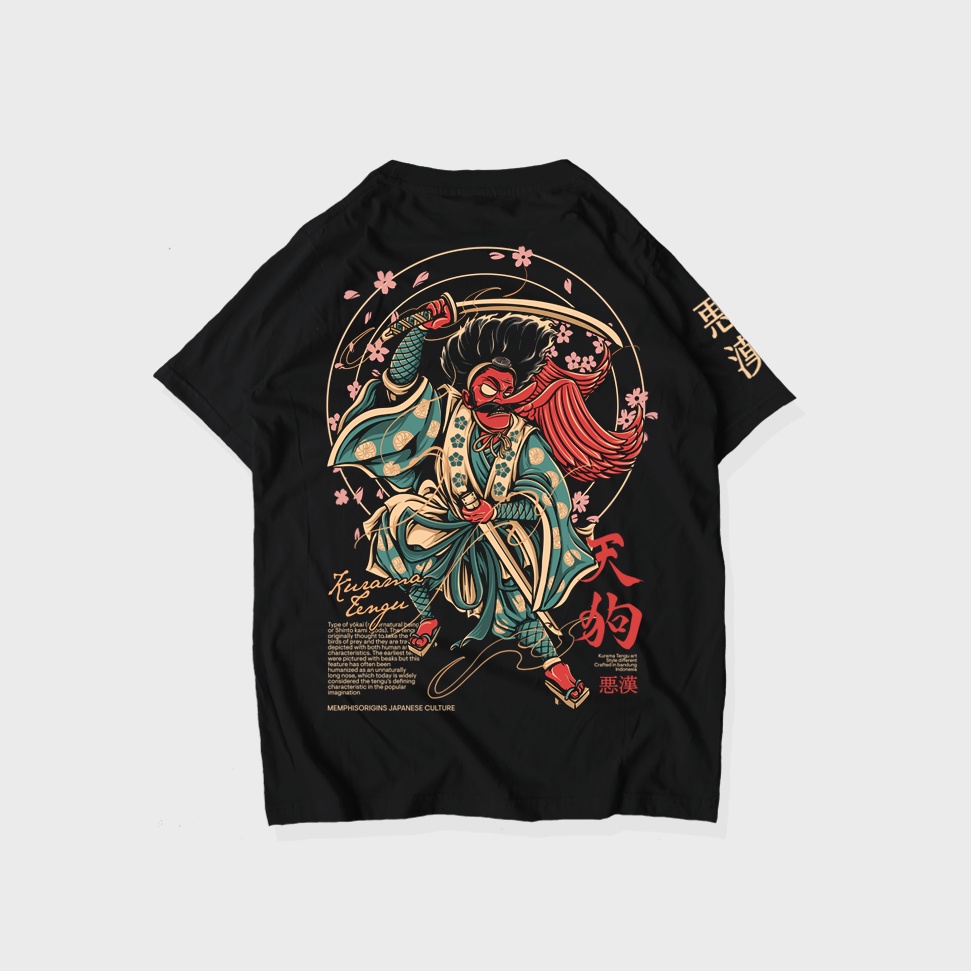 TSHIRT - KURAMA TENGU [ BLACK ]