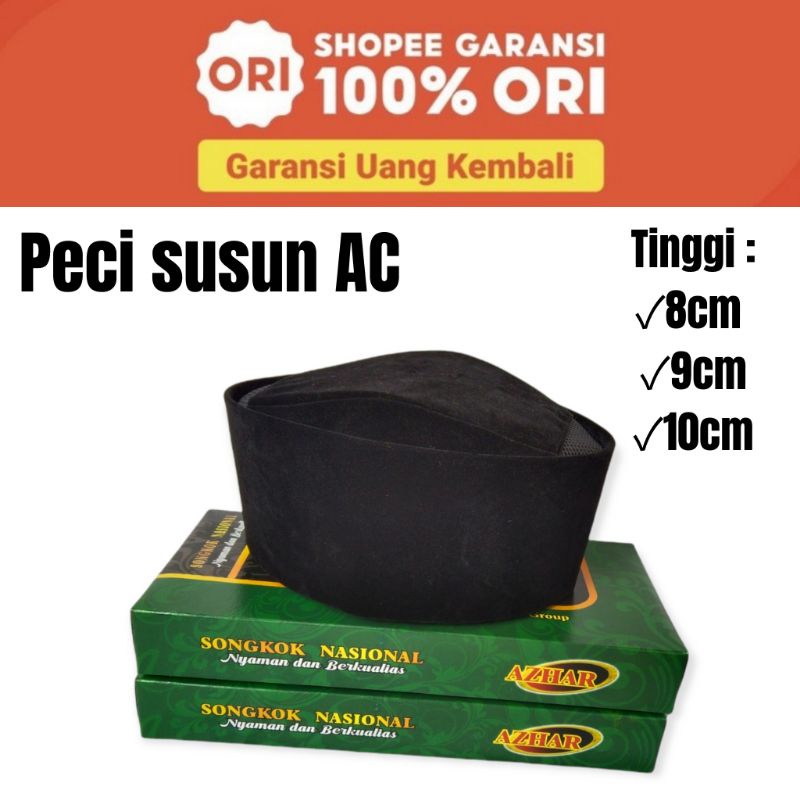 Peci Hitam Susun Ac Songkok Susun Ac Peci Hitam Polos Ac Kopiah Hitam Ac Kopyah Hitam Ac Songkok Hit