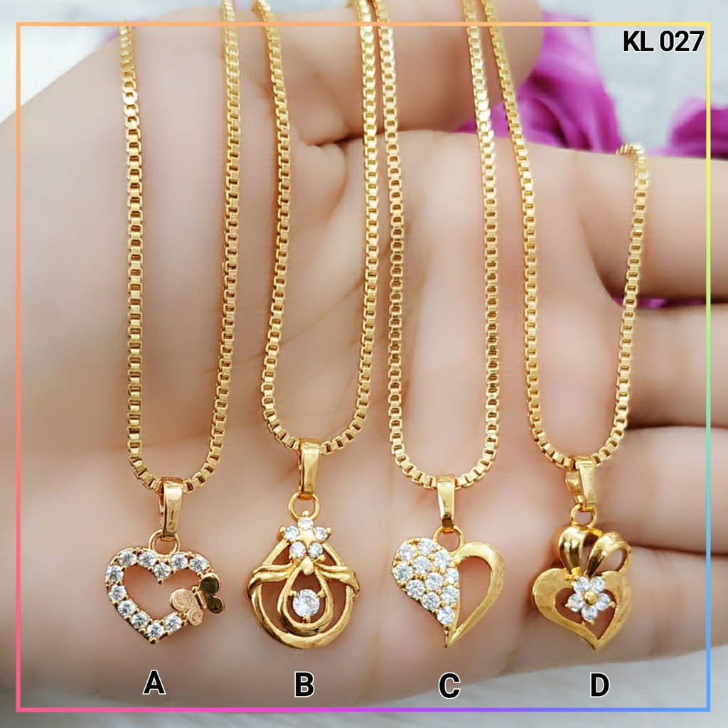 Kalung xuping kalung dewasa itali love lapis emas gold KL 027