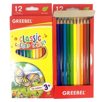 

PENSIL WARNA GREEBEL 12 WARNA CLASSIC PANJANG ( PROMO )