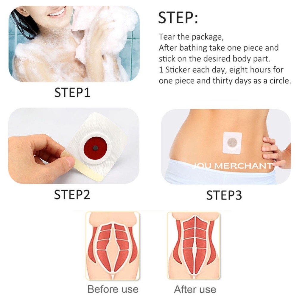 Slimming Patch / Koyo Pelangsing Bahan Alami Penurun Berat Badan - Pembakar Lemak Magnetik