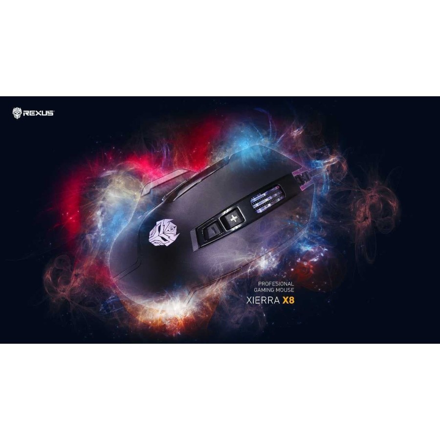 Rexus X8 Xierra Macro Gaming Mouse RGB Gaming Mouse