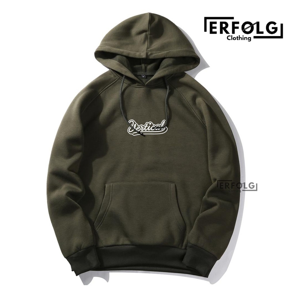Sweater Pria Hoodie Distro Original Hijau Army Swater Cowok Bahan Tebal Switer Jamper Hodie Cowo Ori