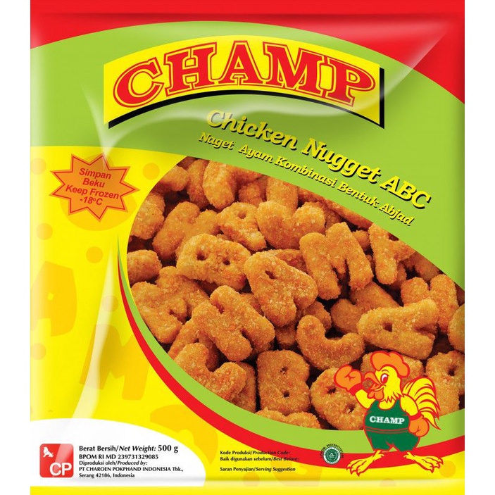 Champ Nugget ABC 500gr barcode 8993207800288