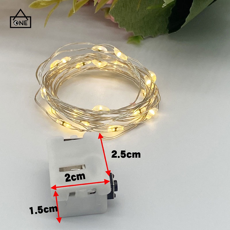 COD❤1M 2M Lampu Led Peredupan Tiga Kecepatan Fairy Tale Fantasy Ag13 Baterai String Light Lampu A one