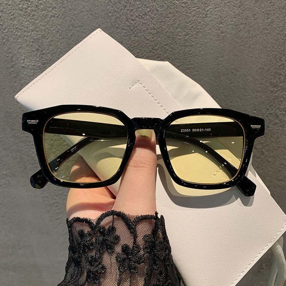 Rebuy Women Sunglasses Klasik Vintage Merah Transparan Kuning Eyewear Korean Sun Glasses