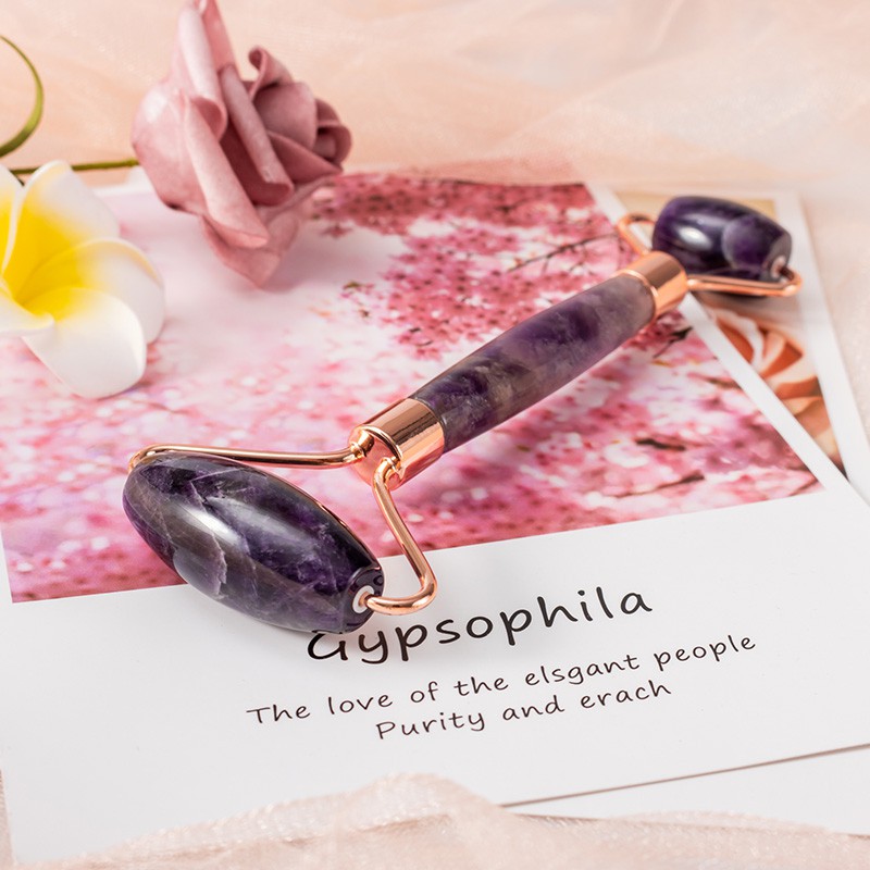 Gua Sha &amp; Roller Facial Massage - Amethyst