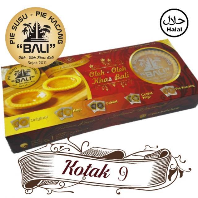

Termurah! Kotak Isi 9 pcs Pie Susu Merk BALI Asli Tabanan