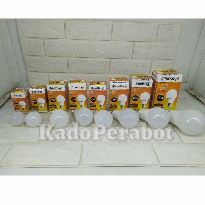 lampu led ecoking - lampu rumah - lampu kamar - lampu led - 18 watt MEGA STORE