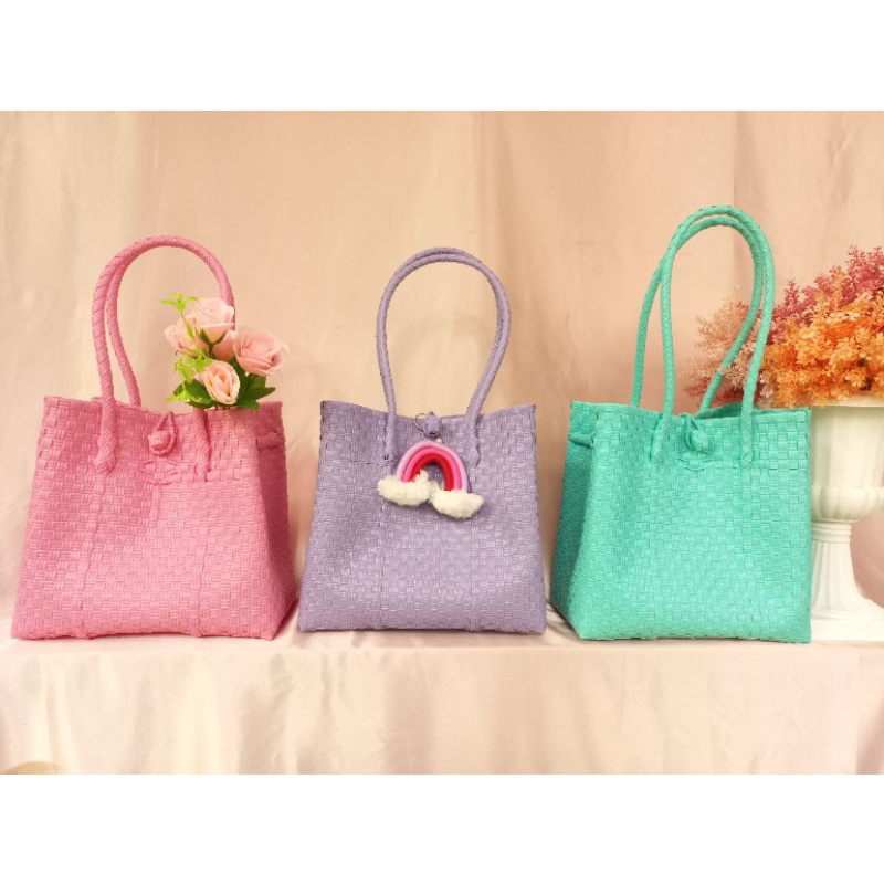 TAS ANYAM JALI  SIZE L / TAS ANYAM JALI PREMIUM / TAS ANYAMAN / TAS ANYAM / HAMPERS PREMIUM / TAS WA