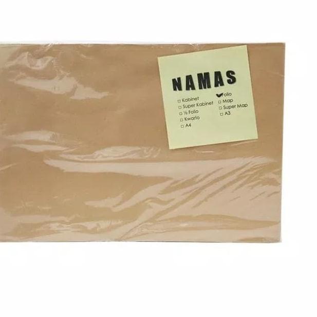 

✬ Amplop Coklat folio polos Namas / tricom ♗