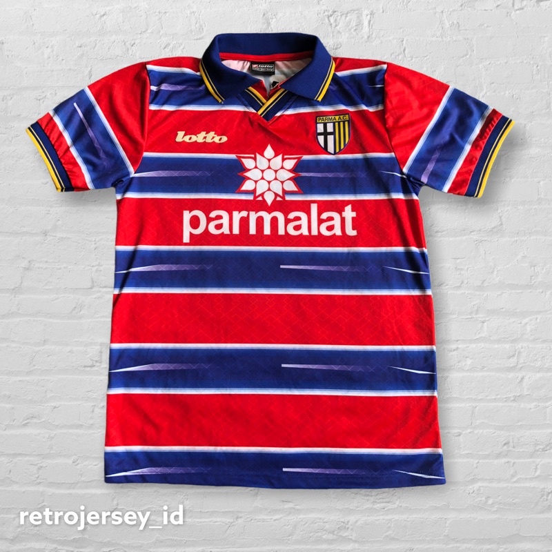 Jersey Retro Parma 98/99 home GK Merah Classic Vintage