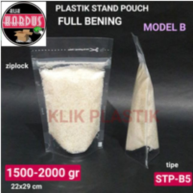 STANDING POUCH 2 KG/PLASTIK KLIP/KEMASAN KOPI GULA SNACK COFFEE BAG