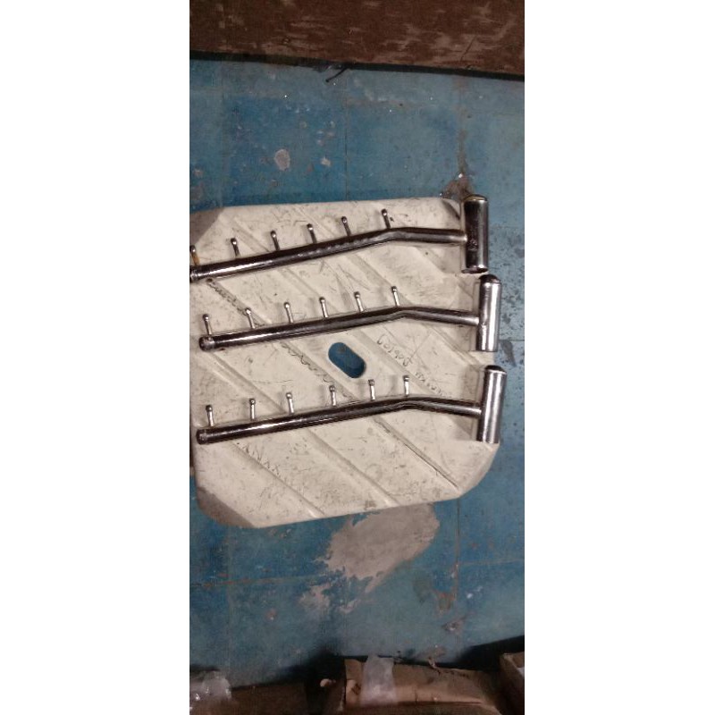 Suling ujung Gawang Baju Hanger Seruling Suling Pipa Bulat Gantungan Baju Hanger Besi