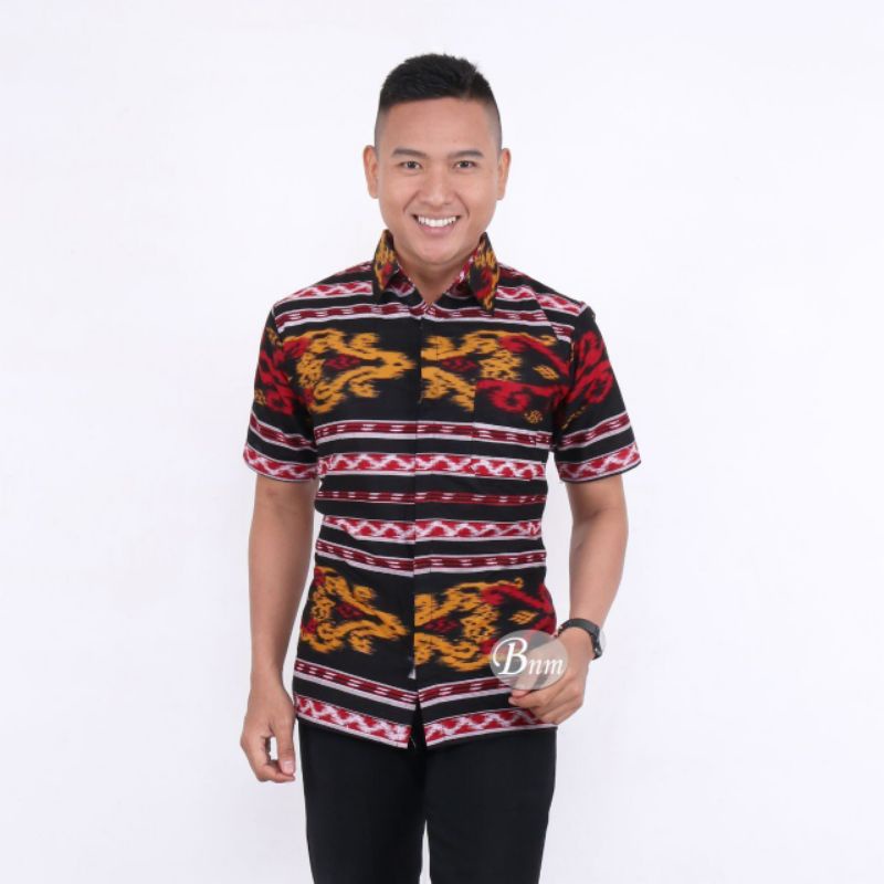 DRESS BATIK COUPLE TERLARIS TERMURAH TERHITS MASA KINI-Hem songket abang