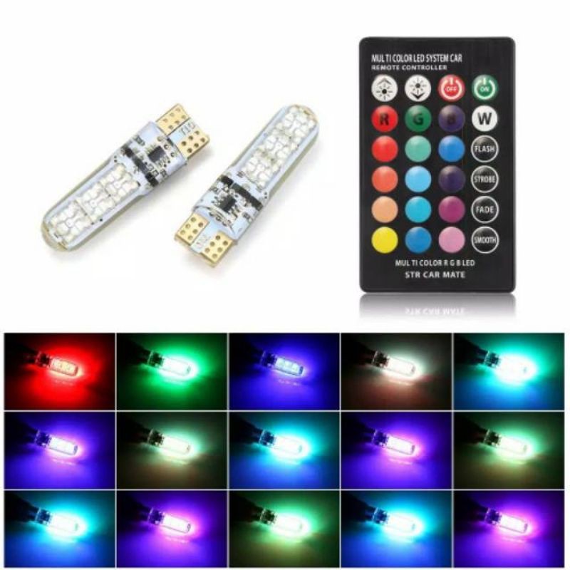 lampu senja led remot
