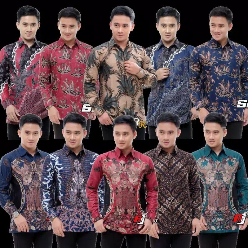 Bswart Batik Hrb026 Kenongo Hem Pendek Padi Pekalongan M L Xl Batik Pria Murah Modern Grosir