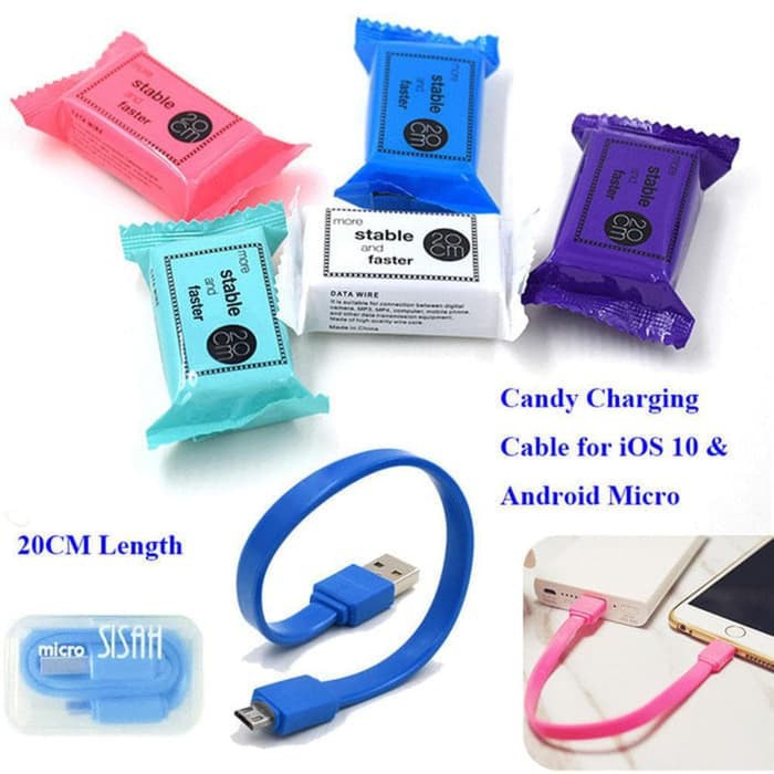 Trend-Promo Micro Candy Cable Data Fast Charging Kabel Usb Charger Android Mikro