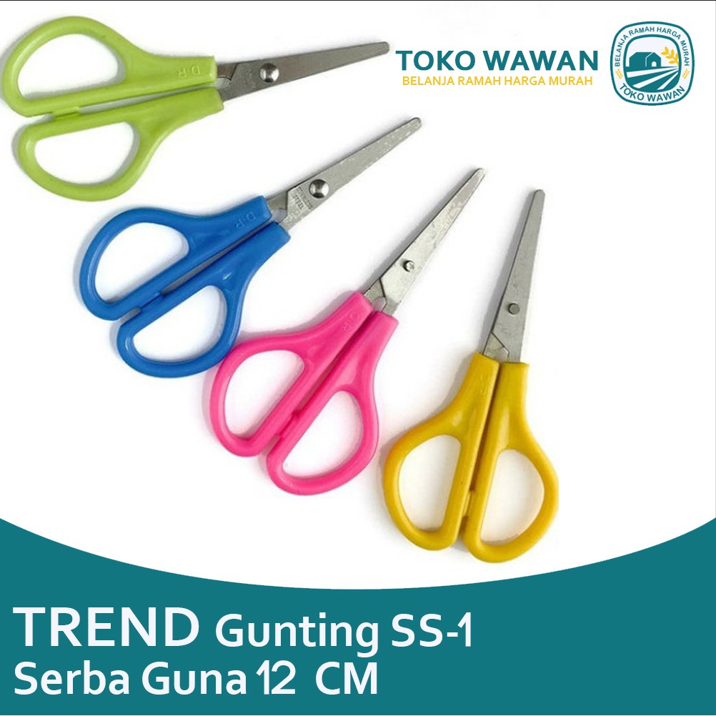 

Gunting Trend SS-1 / Gunting Kertas Tajam Serba Guna Murah 12 CM